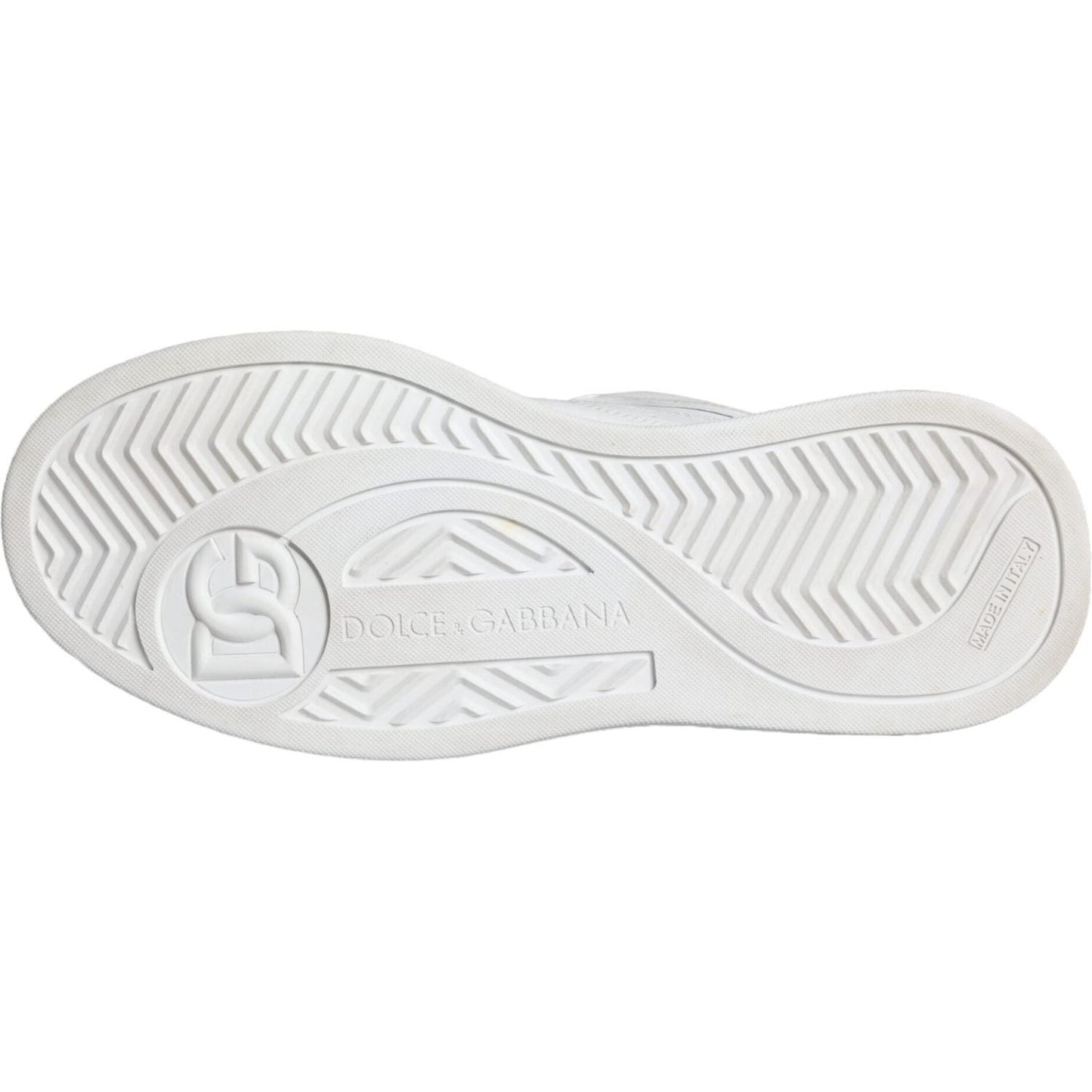 Dolce & Gabbana White Miami Leather Low Top Sneakers Shoes MV6124-41