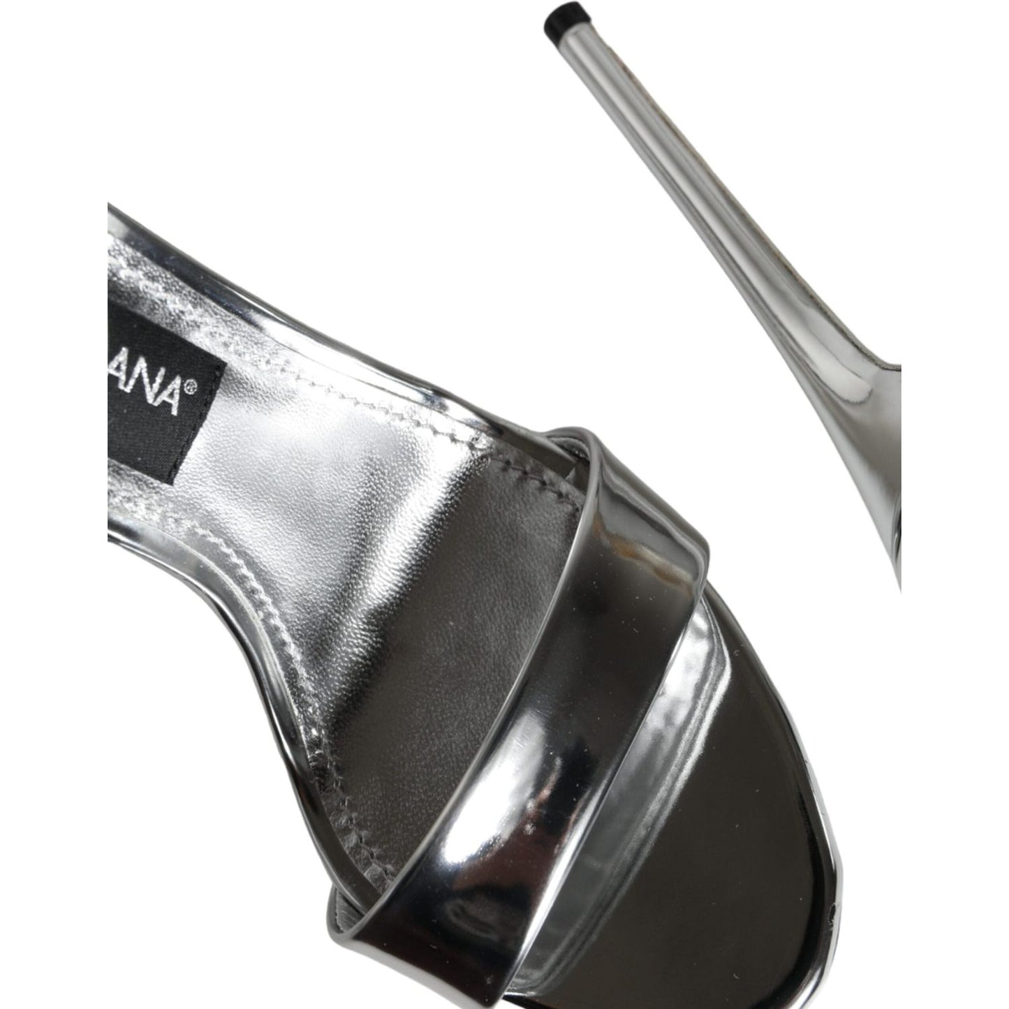 Dolce & Gabbana Silver KEIRA Heels Ankle Strap Sandals Shoes LA11347-38