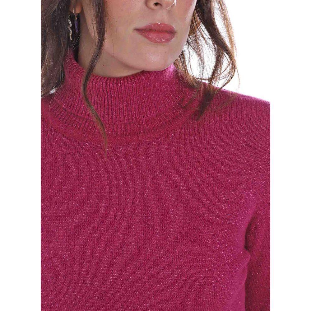 Yes Zee Fuchsia Viscose Sweater YE-13713-XS