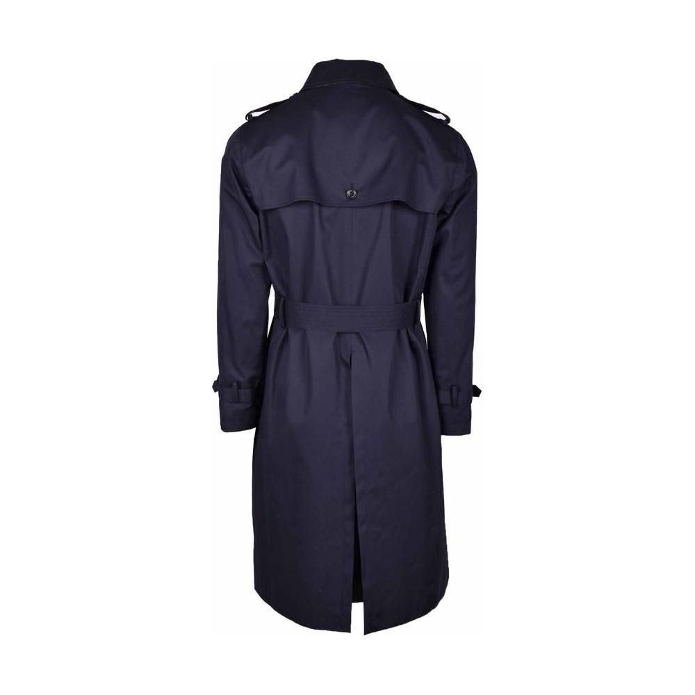 Aquascutum Blue Cotton Jacket AQ-13695-IT56 | 3XL