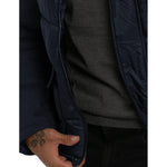 Yes Zee Blue Polyester Jacket YE-13686-S