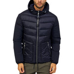 Yes Zee Blue Nylon Jacket YE-13679-3XL