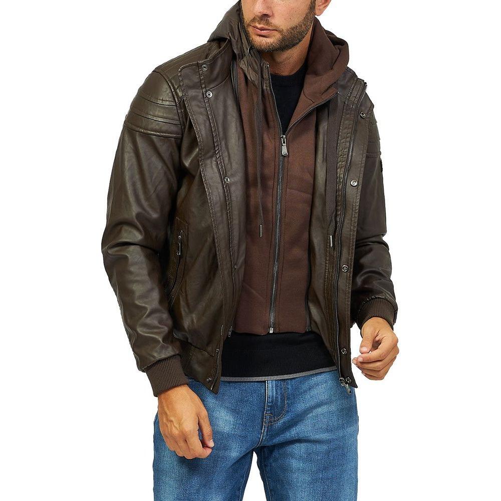 Yes Zee Brown Polyethylene Jacket YE-13674-M