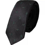 Dolce & Gabbana Black Fantasy 100% Silk Adjustable Men Tie KRA3334