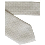 Dolce & Gabbana Off White Silk Adjustable Necktie Men Tie KRA3368