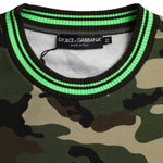 Dolce & Gabbana Multicolor Camouflage Sweatshirt Sweater TSH86429-50