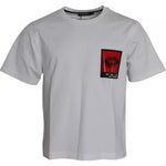 Dolce & Gabbana White Red Lips Print Cotton Men T-shirt TSH86388-48