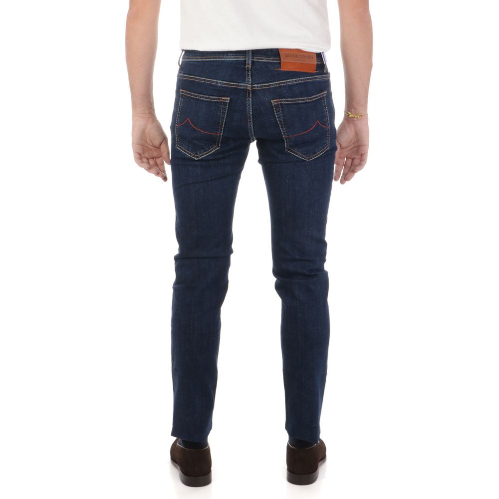 Jacob Cohen Blue Cotton Jeans & Pant JA-13760-IT40 | M