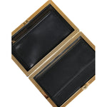 Dolce & Gabbana Blue Velvet Gold Frame Clutch Evening Party Purse Bag BAG1527