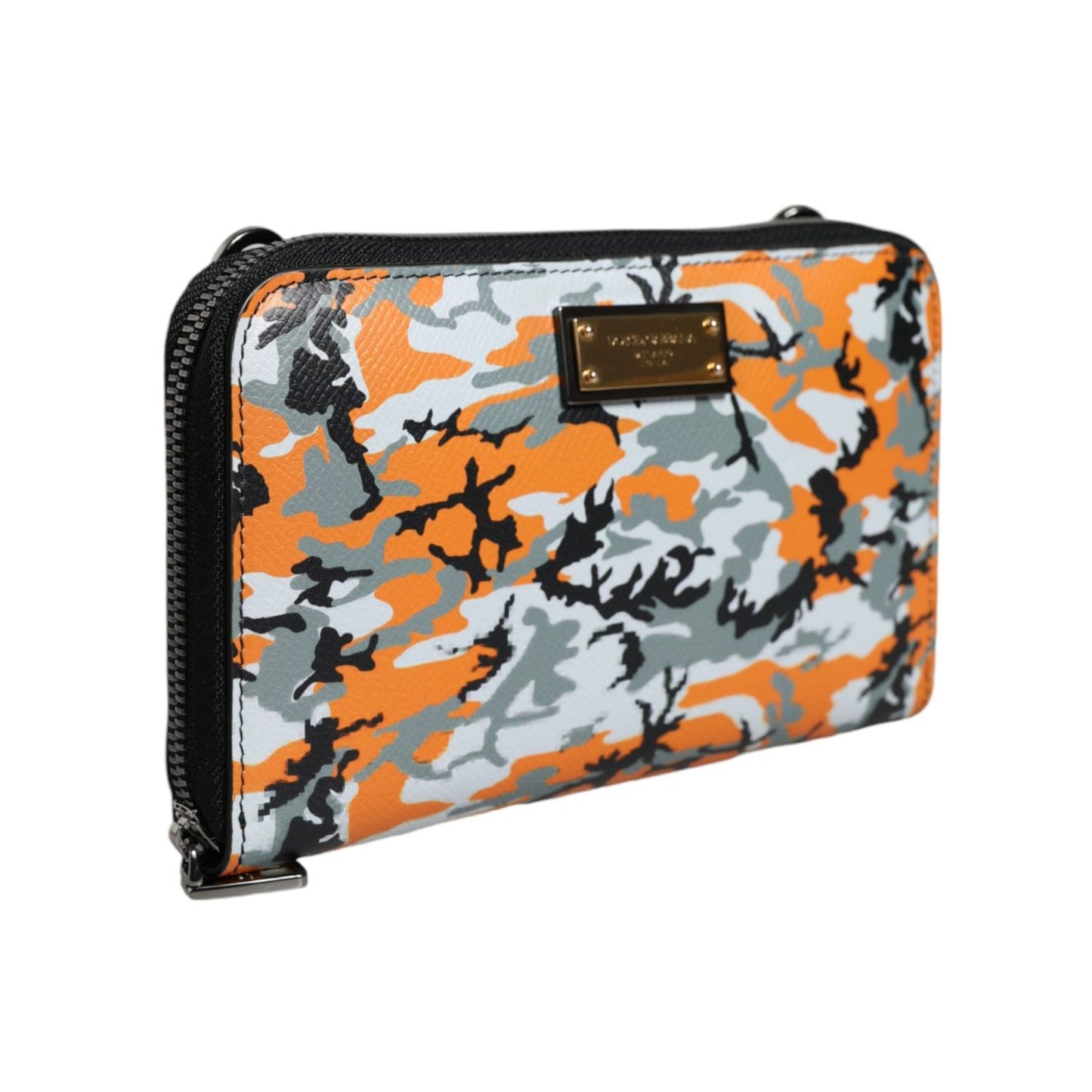 Dolce & Gabbana Multicolor Camouflage Leather Purse Cross Body Bag BAG1539