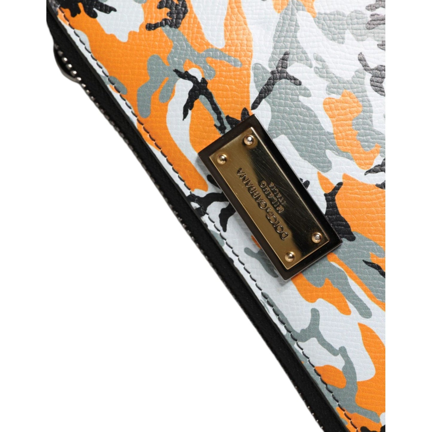 Dolce & Gabbana Multicolor Camouflage Leather Purse Cross Body Bag BAG1539