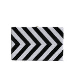 Dolce & Gabbana Black White Gold Frame Clutch Evening Party Purse Bag BAG1544