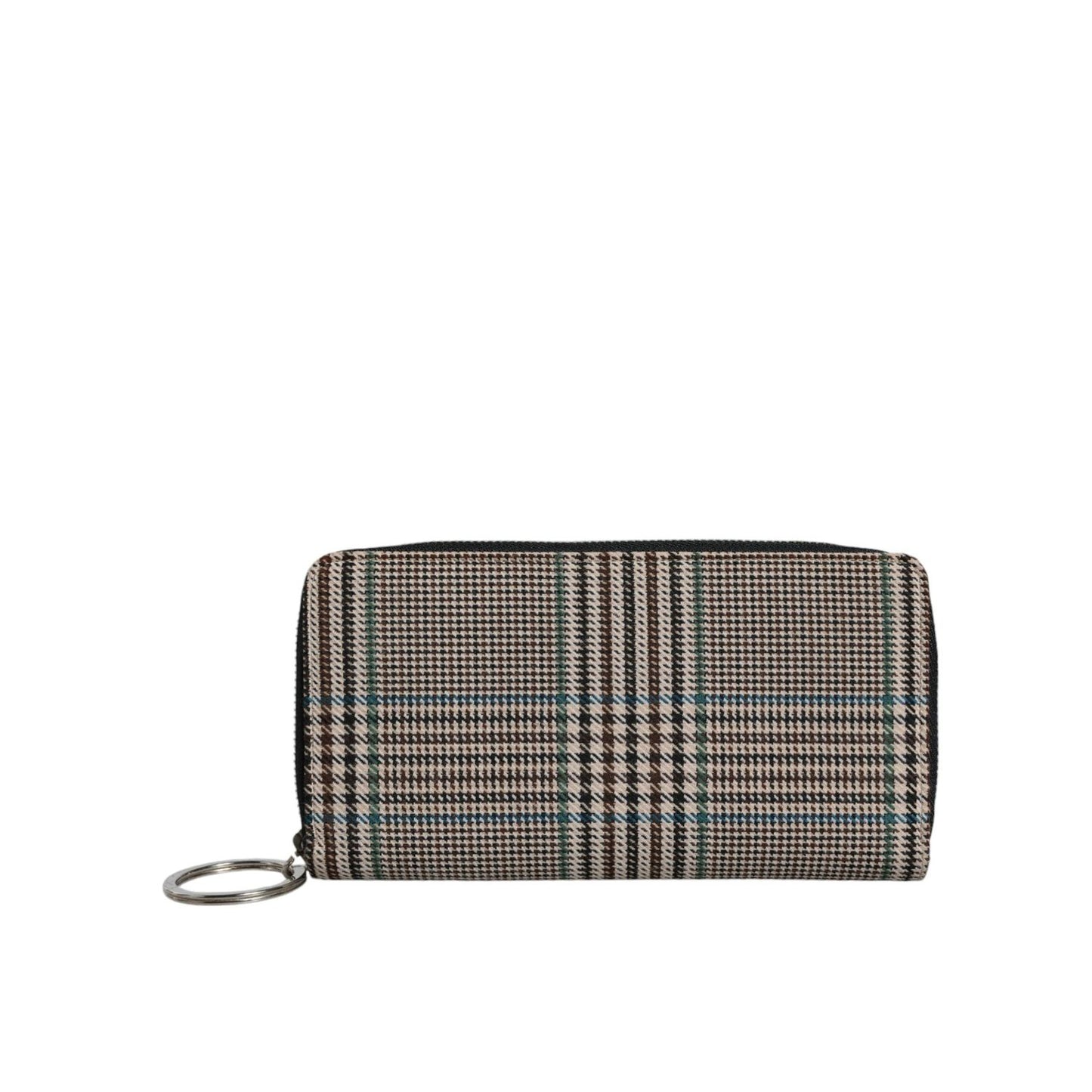MM6 Maison Margiela Multicolor Houndstooth Continental Zip Around Clutch Wallet BAG1554