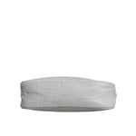 Aniye By White Croc Print Leather Crossbody Sling Bag