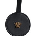 Versace White Top Handle Canvas Leather Logo Crossbody Tote Bag BAG1598