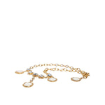 Dolce & Gabbana Gold Chain Brass Crystal Clock Statement Necklace SMY10353