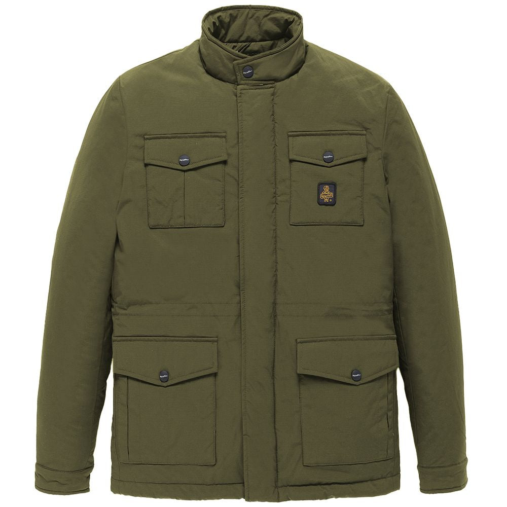 Refrigiwear Green Nylon Men Jacket RE-13992-M