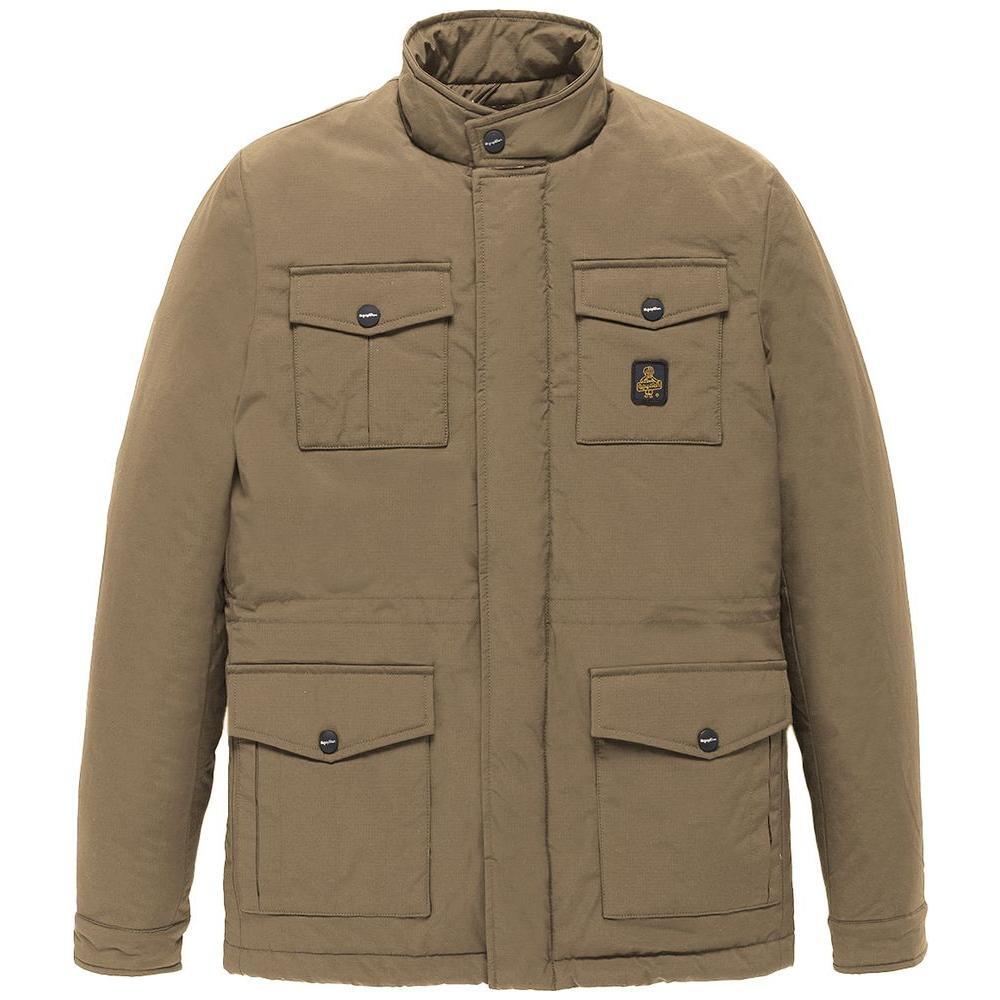 Refrigiwear Brown Nylon Men Jacket RE-13997-L