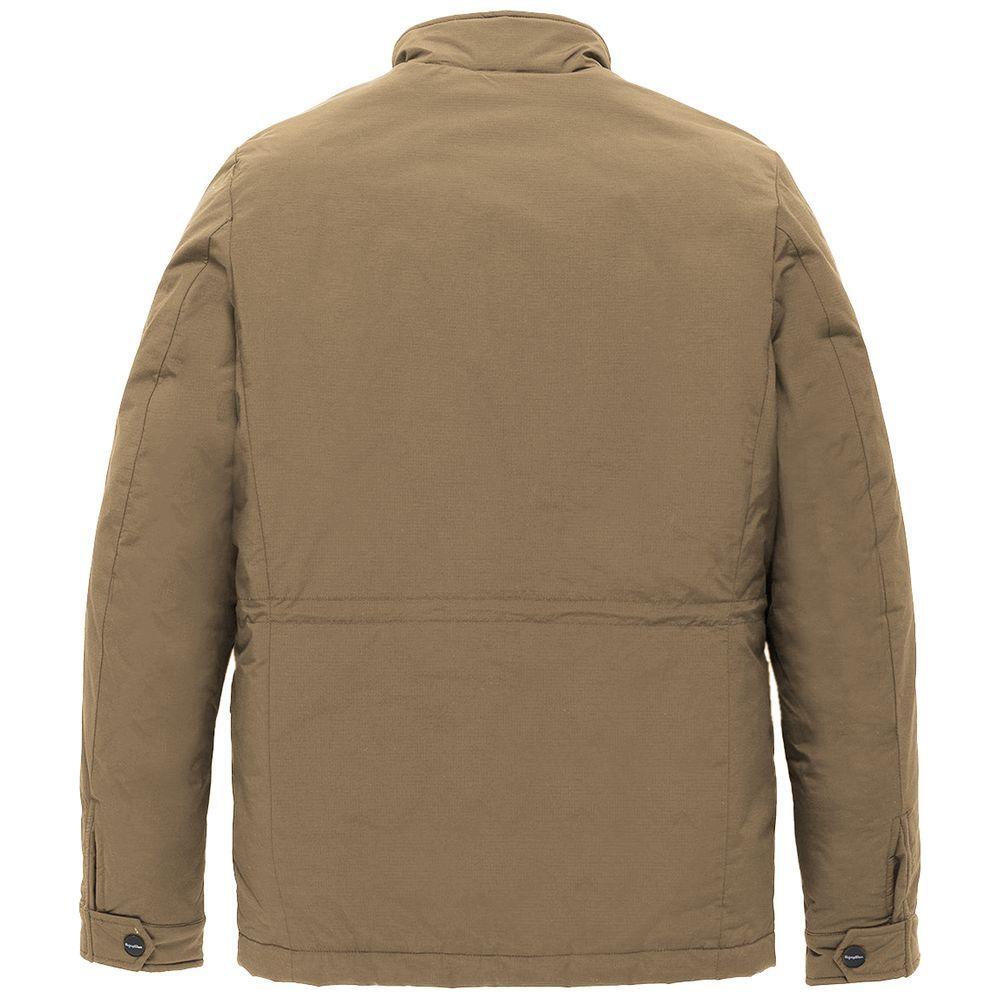 Refrigiwear Brown Nylon Men Jacket RE-13997-L
