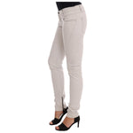 Costume National White Cotton Stretch Slim Jeans SIG30129-1