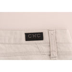Costume National White Cotton Stretch Slim Jeans SIG30129-1