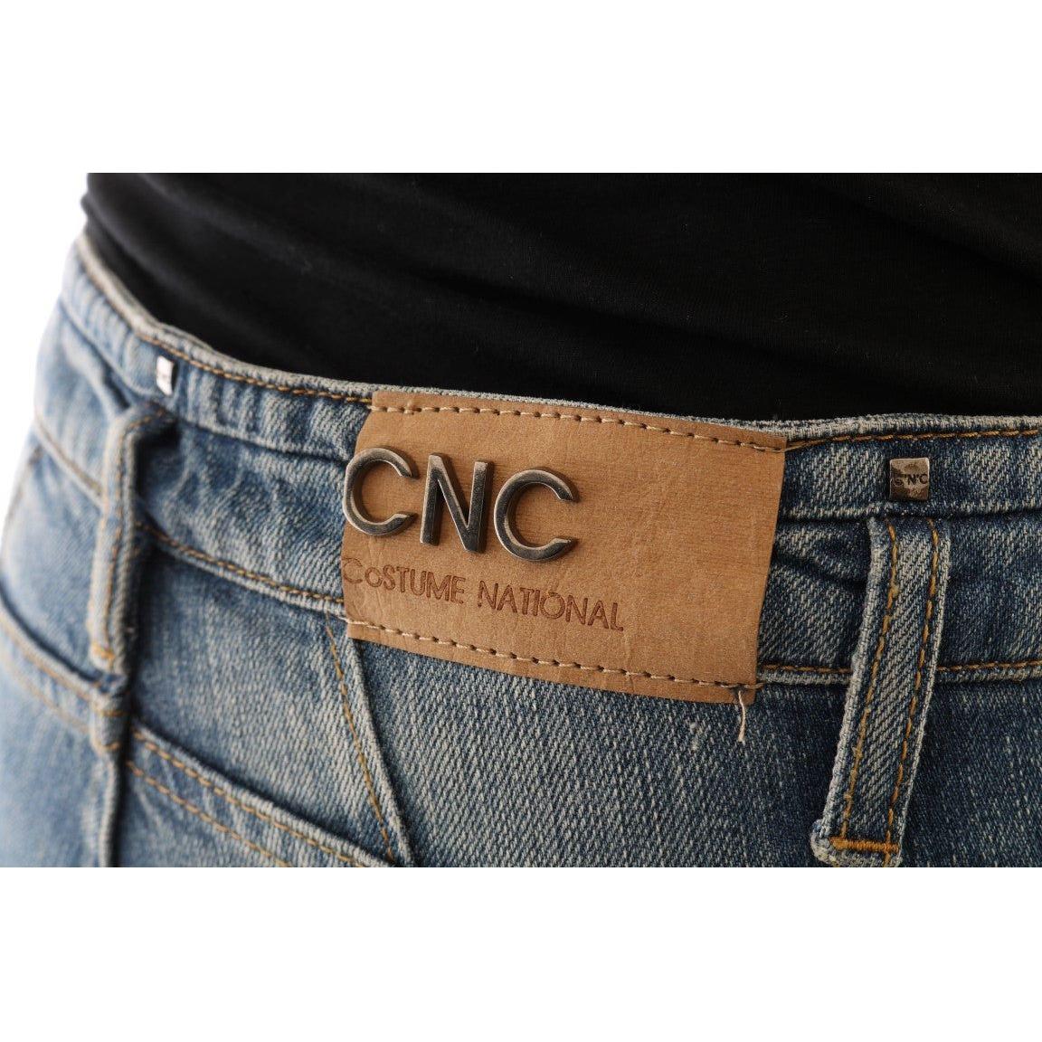 Costume National Blue Cotton Stretch Denim Jeans SIG30136-1