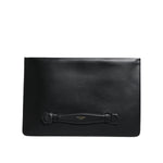 Dolce & Gabbana Black Calfskin Leather Mediterranean Pouch Bag BAG4092
