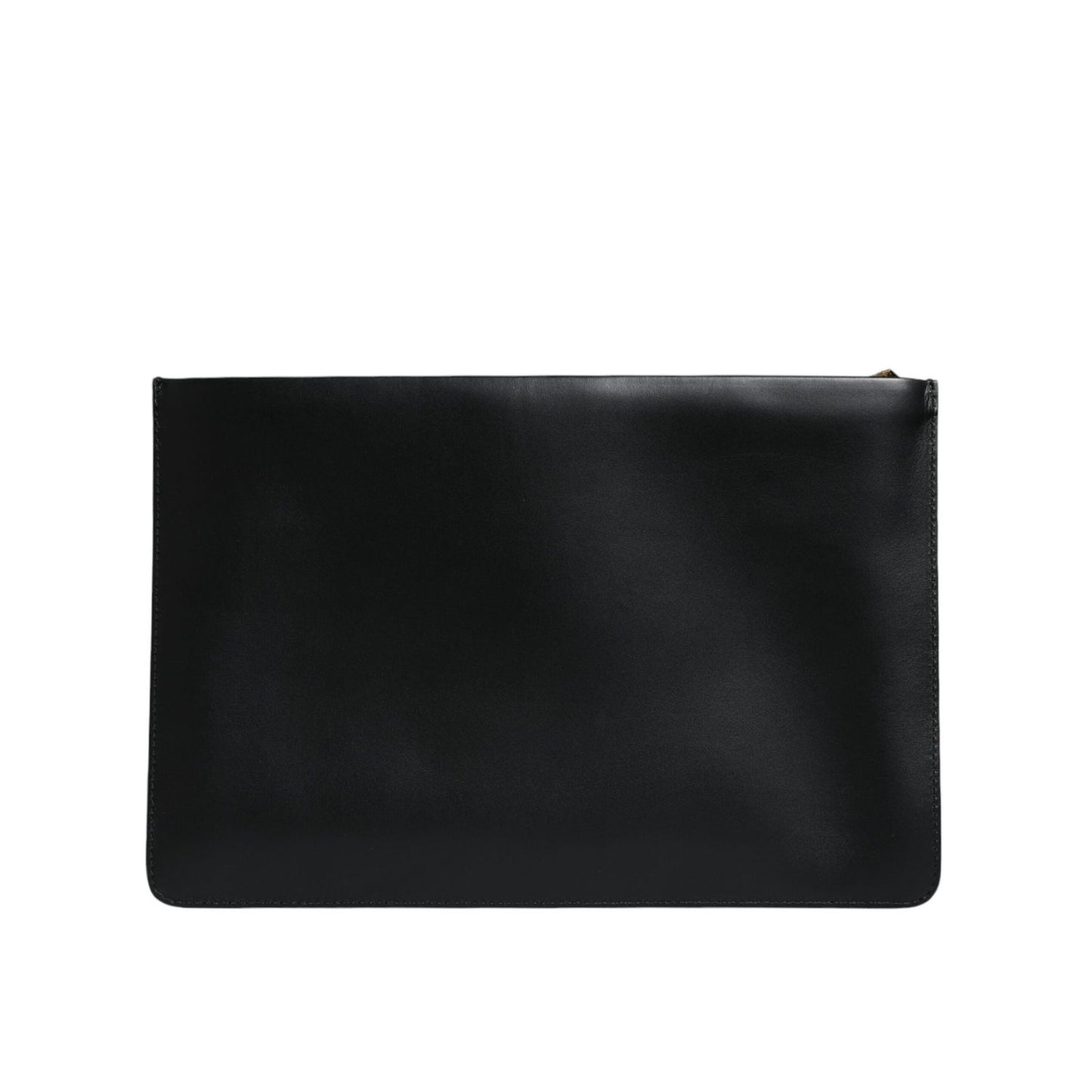 Dolce & Gabbana Black Calfskin Leather Mediterranean Pouch Bag BAG4092
