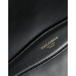 Dolce & Gabbana Black Calfskin Leather Mediterranean Pouch Bag BAG4092