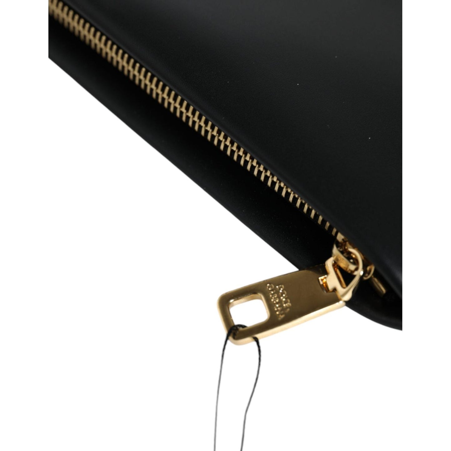 Dolce & Gabbana Black Calfskin Leather Mediterranean Pouch Bag BAG4092