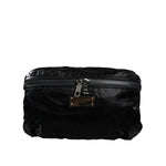 Dolce & Gabbana Black Nylon Fabric Belt Waist Fanny Pack Bag BAG4107