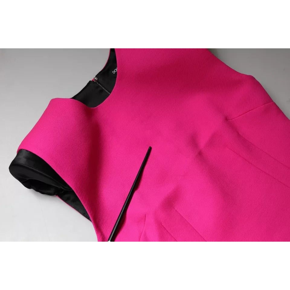 Dolce & Gabbana Pink Sleeveless Bodycon A-line Mini Dress DR281320-40