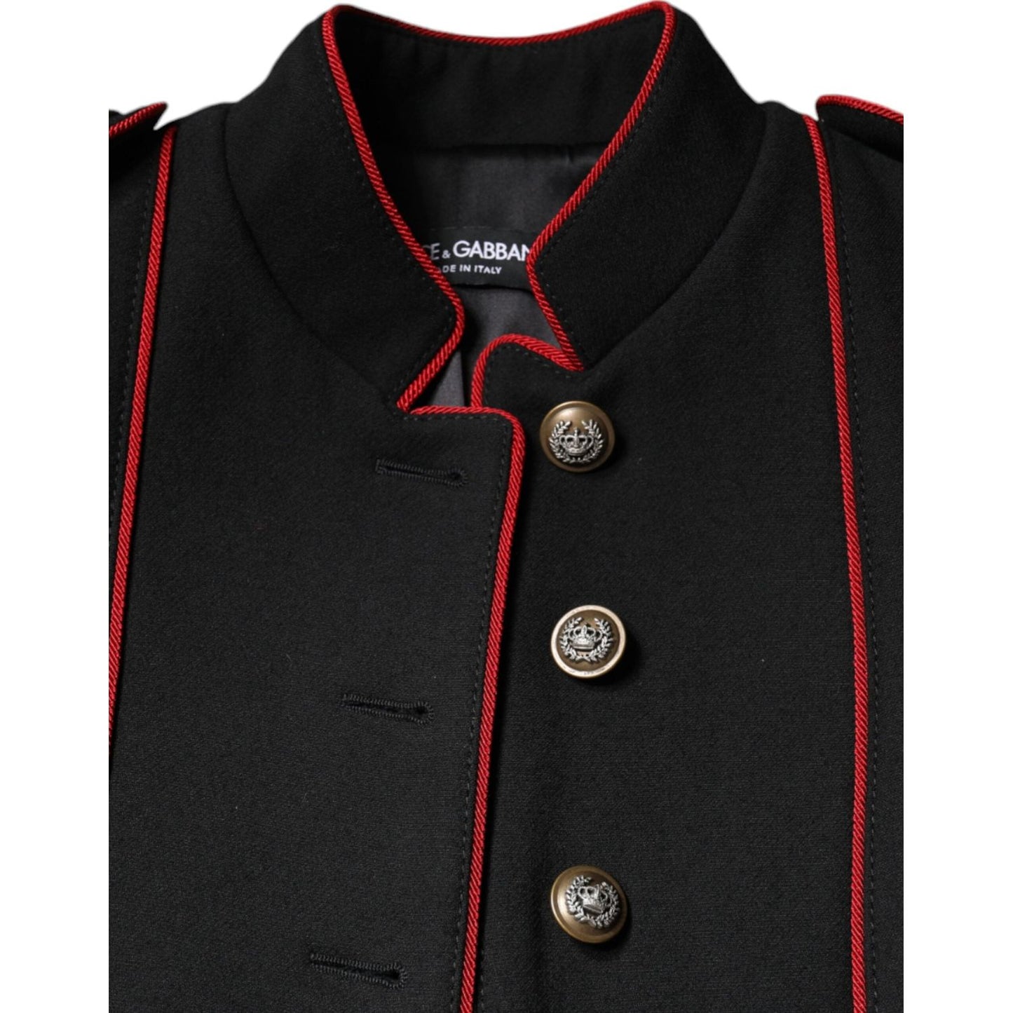 Dolce & Gabbana Black Single Breasted Trench Coat Jacket JKT4092-38