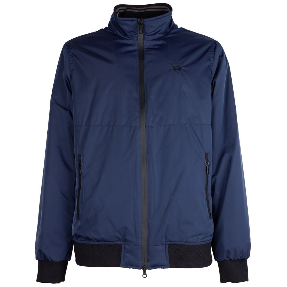 La Martina Blue Polyester Jacket LA-14192-S