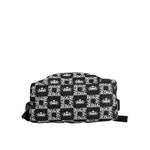 Dolce & Gabbana Black White DG Crown Logo Nylon Backpack Bag BAG4119