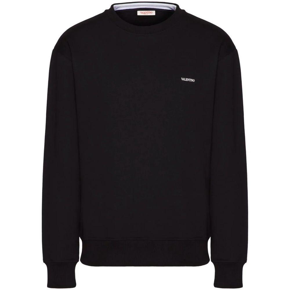 Valentino Black Cotton Sweater VA-14239-XL