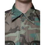 Dolce & Gabbana Multicolor Camouflage Button Down Shirt TSH87102-40