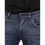Dolce & Gabbana Dark Blue Washed Cotton Skinny Denim Jeans PAN74886-44