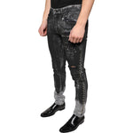Dolce & Gabbana Black Embellished Cotton Skinny Denim Jeans PAN75040-48