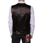 Dolce & Gabbana Black Cotton Waistcoat Dress Formal Vest SIG60340-56
