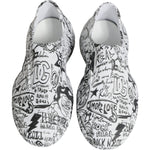 Dolce & Gabbana White Black Graffiti Daymaster Sneakers Shoes MV6242-44
