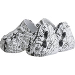 Dolce & Gabbana White Black Graffiti Daymaster Sneakers Shoes MV6242-44