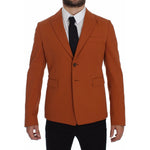 Dolce & Gabbana Orange Cotton Stretch Blazer GTT10104-4