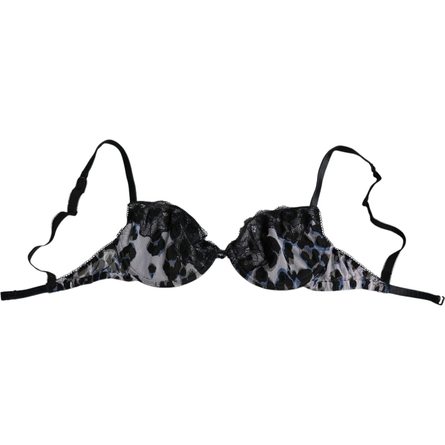 Roberto Cavalli White Leopard Push Up Reggiseno Bra Underwear BIK760-42