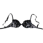 Roberto Cavalli White Leopard Push Up Reggiseno Bra Underwear BIK760-42