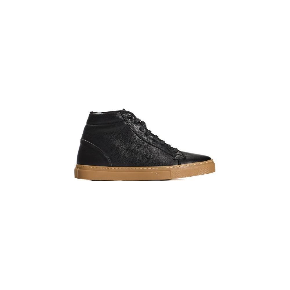 Roberto Pepe Luxury Black Calfskin Men Sneaker RO-24747-EU41/US8
