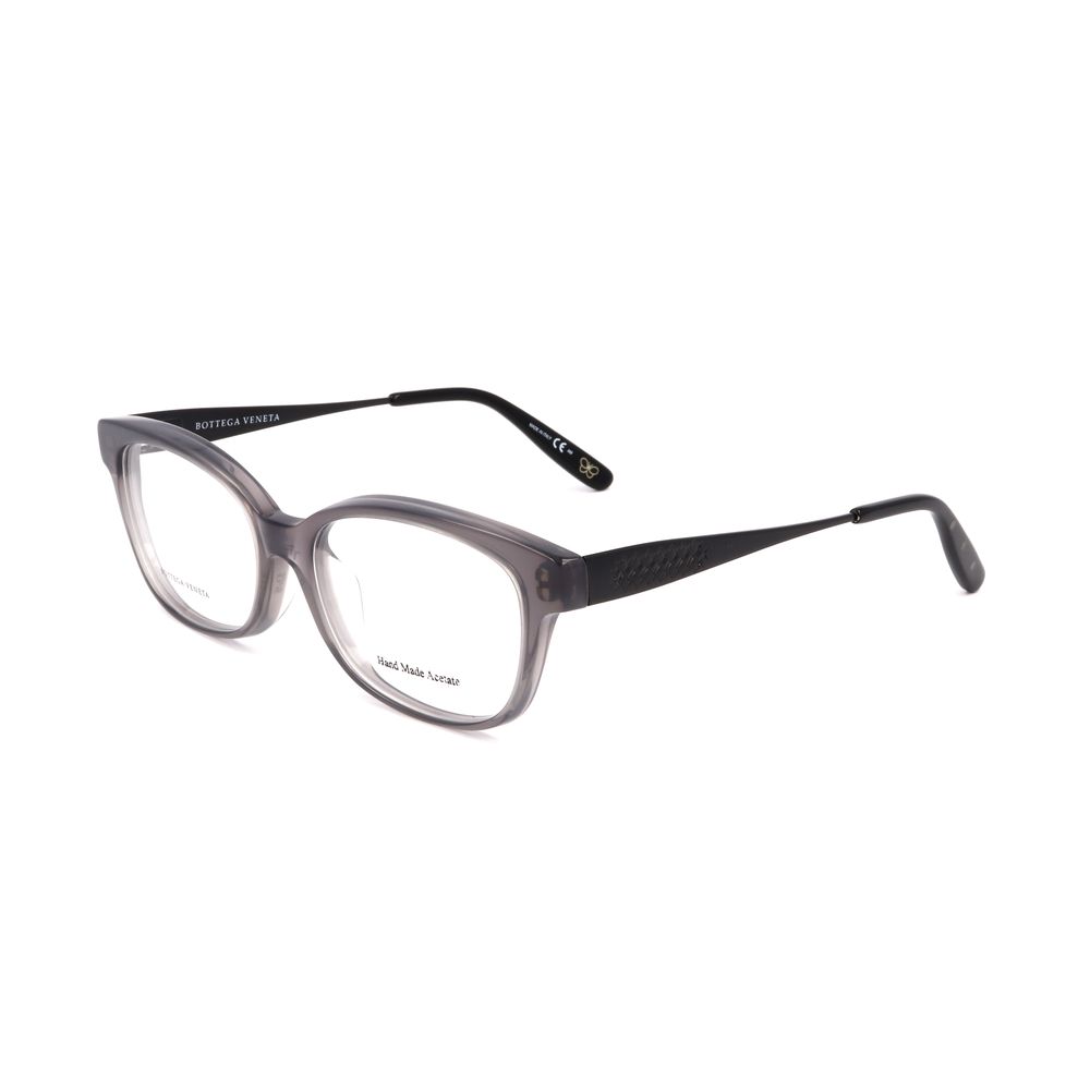Bottega Veneta Bicolor Plastic Frames for women in gray and black matt, with 53/16 mm dimensions. Fashionable eyewear by Bottega Veneta.