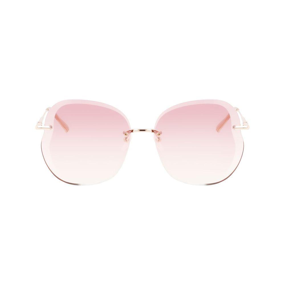 Longchamp Rose Gold Metal Sunglasses LOLO160S716AC