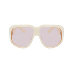 Longchamp White Acetate Sunglasses LOLO736S109AC