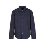 Armani Exchange Blue Cotton Shirt AR-13323500010-IT44 | S